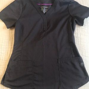 Healing Hands Purple Label top DARK GREY